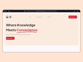 BUESA E-library Landing Page