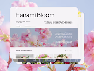 Hanami Bloom - Flower Shop Website