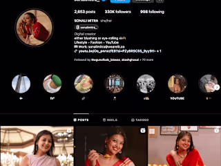 Social Media Consultant for SONALI MITRA (@sonalimitra_)