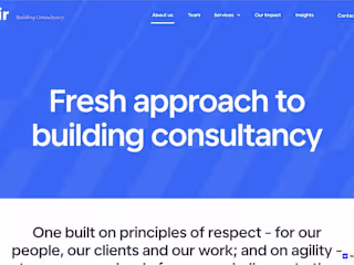 Air Building Consultancy Website Design 