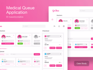 UI/UX Medical Queue Application Design