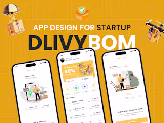 📦 Dlvybom - Delivery & Parcel Tracking App Design 🚚 
