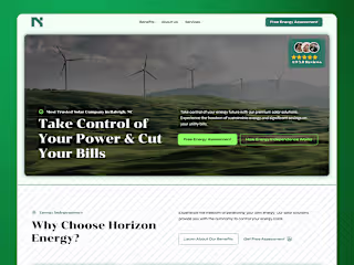 Horizon Solar 💡 | Energy Independence Website Design