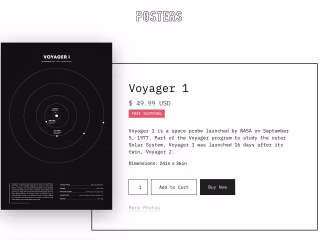 Space Posters Ecommerce