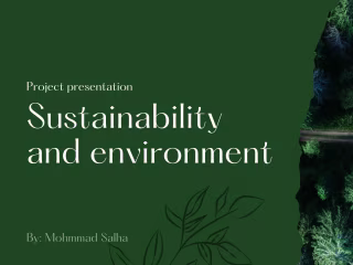 Environmental sustainability 
