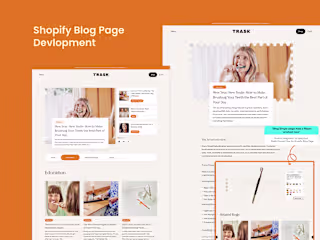 shopify blog page and blog inner page