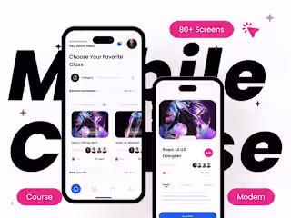 Course mobile apps ui kits 