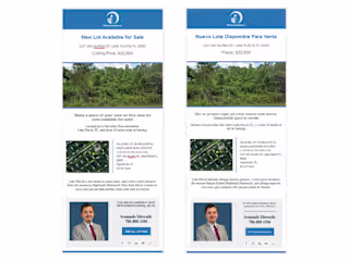 Real Estate English and Spanish Newsletter