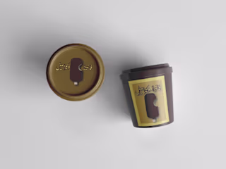 logo design for ice cream shop.