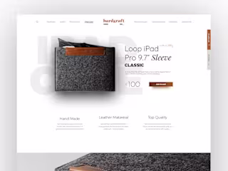 A Landing page Concept for HardGraft
