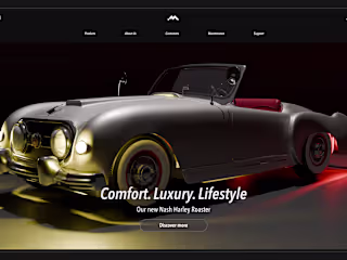 Automobile/Car Website Landing Page Design