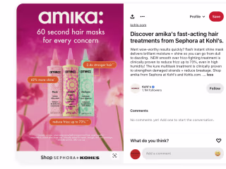 Paid social: Sephora at Kohl's