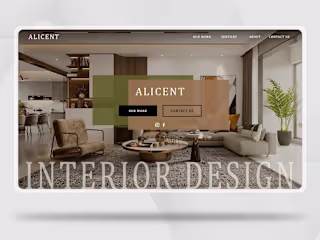 An Interior Design Website that Matches Their Quality of Work