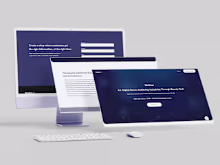 Landing page design