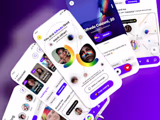 Dating App UI design for LGBTQ+ community