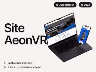 Site AeonVR | UX/UI Design 