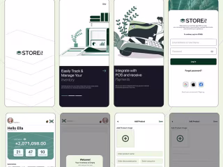 My very first CASE STUDY and UI/UX design (STOREit) on Behance