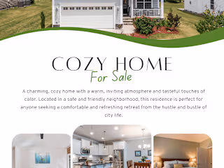 Real Estate Home Listing Flyer (sample)
