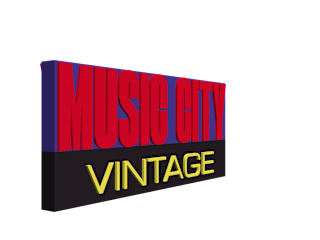 MUSIC CITY VINTAGE 3D Logo