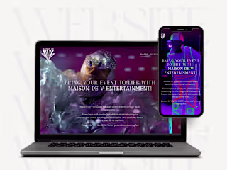 Website Design | Maison de V Entertainment
