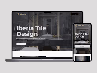 Website for Iberia Tile - local home renovation business