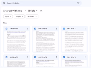 Create Daily SME Briefs