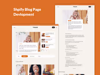 shopify blog page and blog inner page