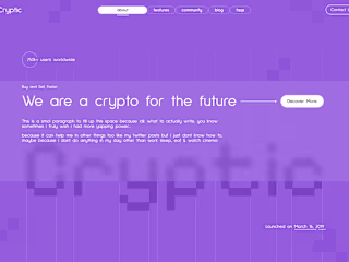 Cryptic - A crypto for the future