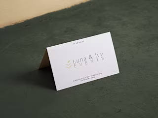 Brand Identity - Luna & Ivy Events - Logo design