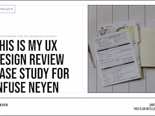 UI/UX Design Audit Case Study for InFUSE Neyen's Website 