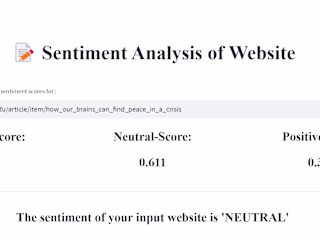 Sentiment Analysis | Websites