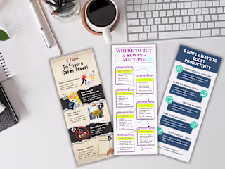 Branded Infographics for Education, Productivity, and Travel
