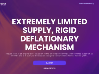 Robust Protocol landing page design