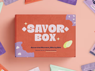 Savor Box brand identity and packaging design :: Behance