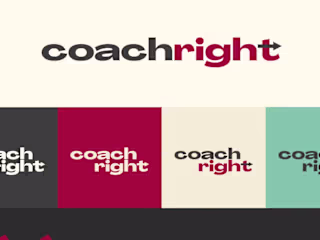 Brand visual identity for a coaching platform