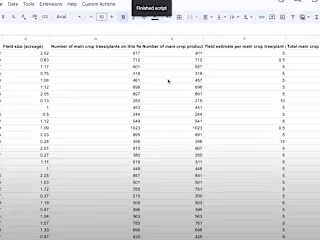 Automated Spreadsheet Data Processing