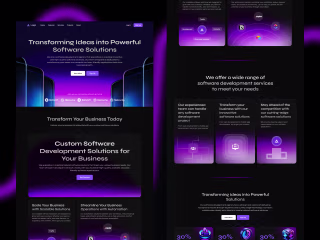 CodeCraft Solutions - Software Development Agency Website Design