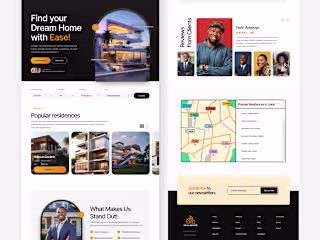 Real Estate Landing Page UI/UX Design