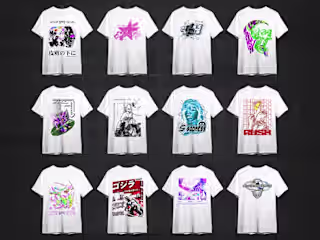 LANX | T-shirts design, 2D and 3D mock up