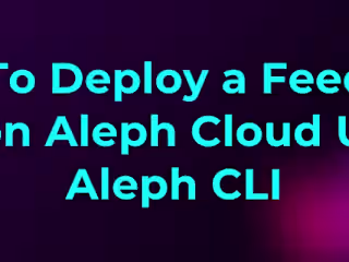 Deploying a Feedback API on Aleph Cloud