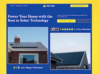 Elite Solar 📈 | High-Performance Solar Website Design