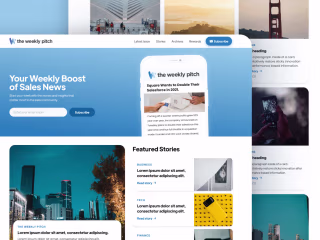 The Weekly Pitch | Newsletter Website