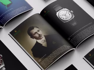 Launch creative developed for the Rolex Room retail store