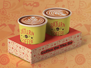 Logo, Branding Design, & Illustration: Saturn Coffee