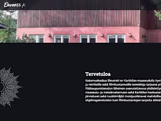 Web design and implementation for an Event Centre