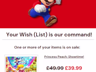 Nintendo Marketing Email 