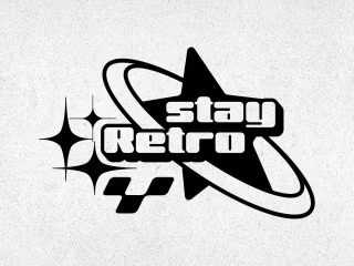 Stay Retro Y2K Logo Design Template