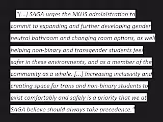 Persuasive Writing - SAGA Letter to NKHS Admins