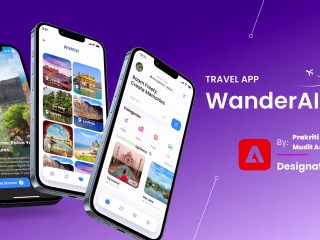 Wander AI- Travel App (Adobe Designation 2023) on Behance