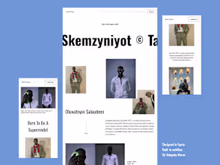 Model Fashion - Landing page